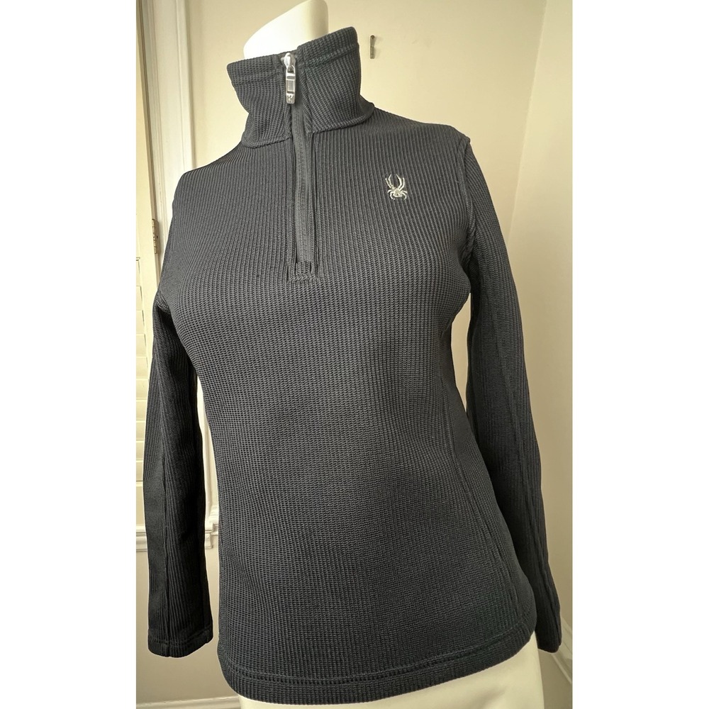 Spyder Core Black Fleece Sweater Jacket Season F12 2327 Women's  Size S